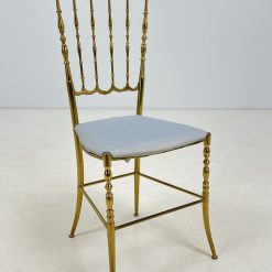 Žalvarinė kėdė su gobelenu 41x41x93 cm