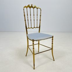 Žalvarinė kėdė su gobelenu 41x41x93 cm
