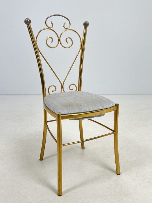 Metalinė kėdė su gobelenu 44x44x100 cm
