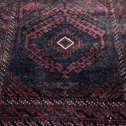 Vilnonis rankų darbo kilimėlis 65×62 cm