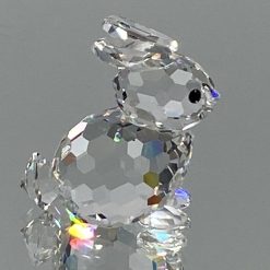 Krištolinė “Swarovski Silver Crystal” statula “Kiškis” 4x3x3 cm