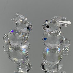 Krištolinė “Swarovski Silver Crystal” statula “Kiškis” 4x3x3 cm