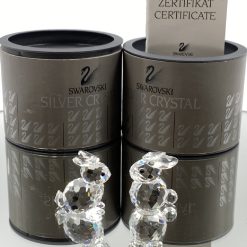 Krištolinė “Swarovski Silver Crystal” statula “Kiškis” 4x3x3 cm