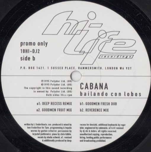 Cabana – Bailando Con Lobos