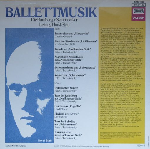 Horst Stein Und Die Bamberger Symphoniker – Ballettmusik