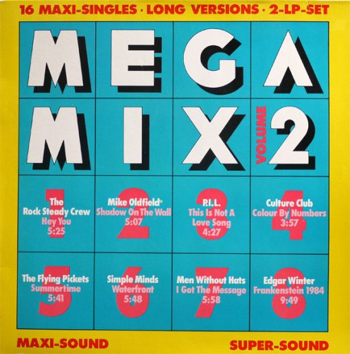 Various – Megamix Volume 2 (16 Maxi-Singles • Long Versions • 2-LP-Set)