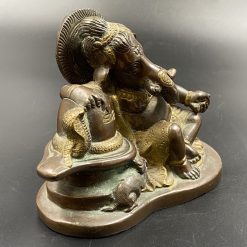 Žalvarinė skulptūra “Ganesha” 8x14x11 cm