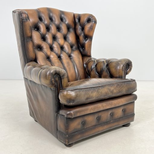 Odinis “chesterfield” stiliaus fotelis 100x99x110 cm