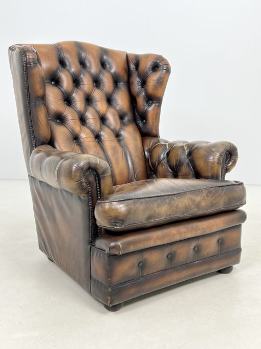 Odinis “chesterfield” stiliaus fotelis 100x99x110 cm