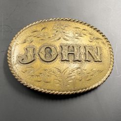 Žalvarinė diržo sagtis “John” 1,5x10x7 cm