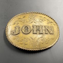 Žalvarinė diržo sagtis “John” 1,5x10x7 cm