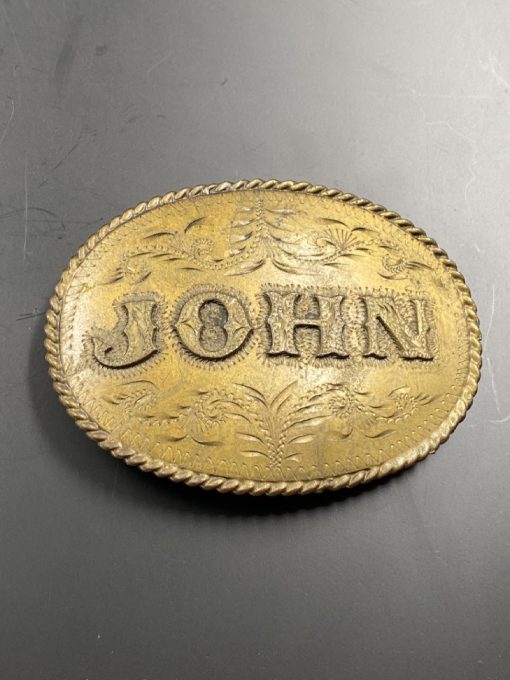 Žalvarinė diržo sagtis “John” 1,5x10x7 cm