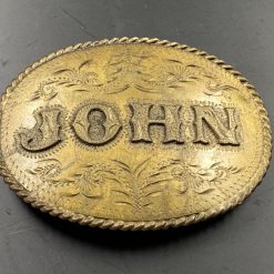 Žalvarinė diržo sagtis “John” 1,5x10x7 cm