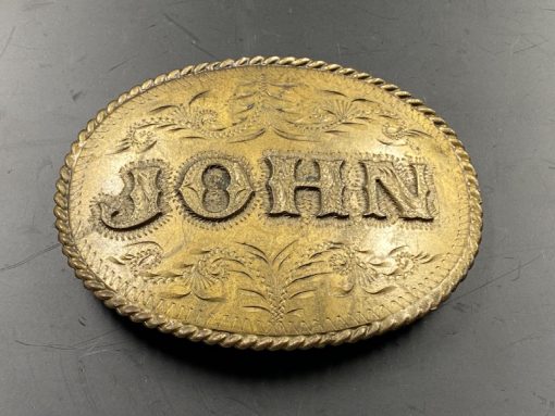 Žalvarinė diržo sagtis “John” 1,5x10x7 cm