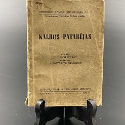 Knyga L. Dambrauskas “Patarėjas” 1939 m. 2×10,5×12 cm