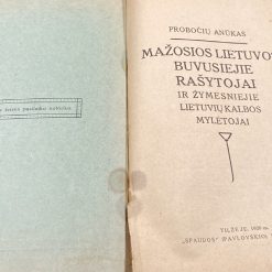 Knyga “Probočių anūkas. Mažosios Lietuvos buvusiejie rašytojai ir žymesniejie lietuvių kalbos mylėtojai” 1920 m. 1×14,5×22,5 cm