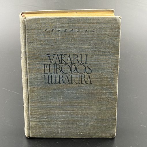 Knyga P. Koganas “Vakarų Europos Literatūra 2” 1948 m. 3,5x15x20,5 cm