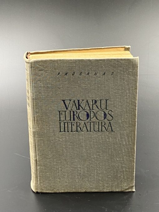 Knyga P. Koganas “Vakarų Europos Literatūra 1” 1947 m. 4x15x20,5 cm