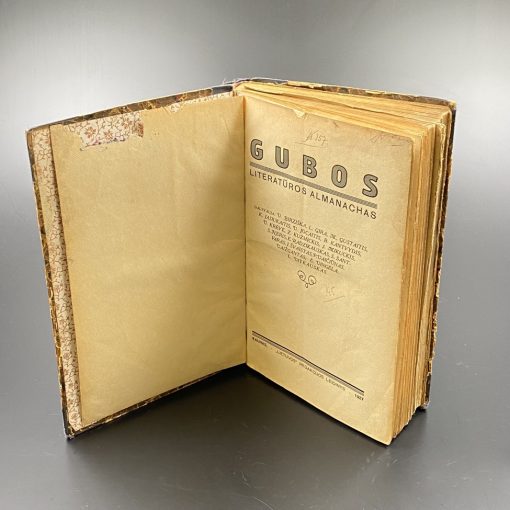 Knyga “Gubos literatūros almanachas” 1927 m. 3x16x23,5 cm