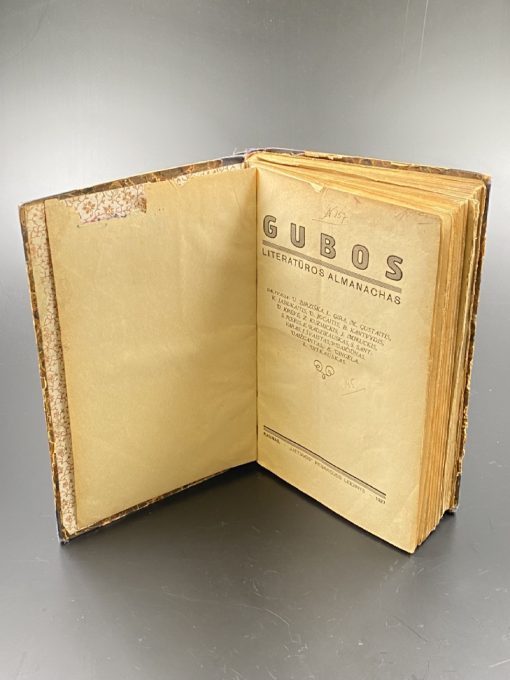 Knyga “Gubos literatūros almanachas” 1927 m. 3x16x23,5 cm