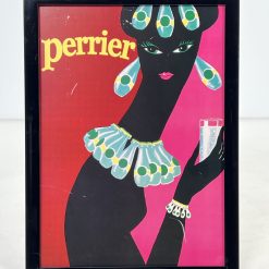 Vintažinis įrėmintas plakatas “Perrier” 4×56,5×76,5 cm