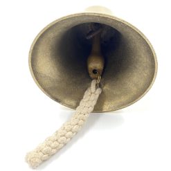 Žalvarinis sieninis varpas 14x16x33 cm