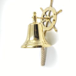 Žalvarinis sieninis varpas 14x16x33 cm