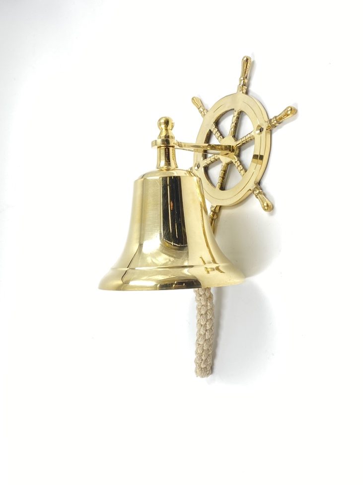 HM0283 varpas 3 Žalvarinis sieninis varpas 14x16x33 cm