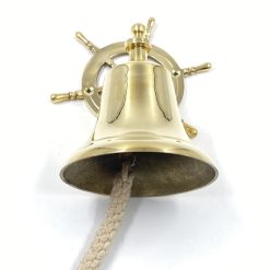 Žalvarinis sieninis varpas 14x16x33 cm