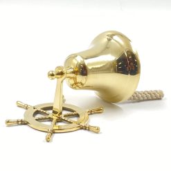 Žalvarinis sieninis varpas 14x16x33 cm