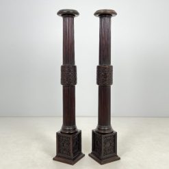 Senovinių ąžuolinių kolonų 2 vnt. komplektas 27x27x166 cm