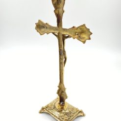 Žalvarinis pastatomas kryžius 10x20x39 cm