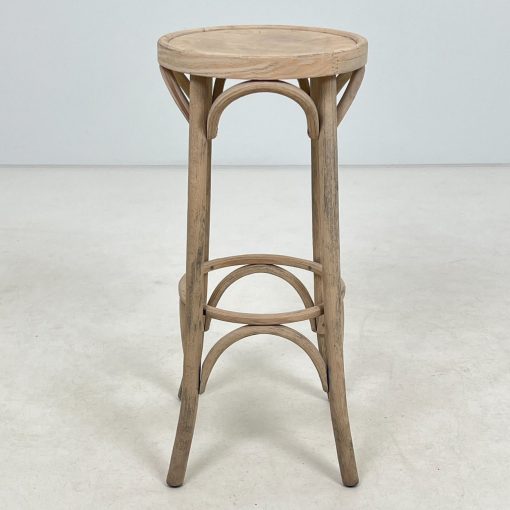 Thonet stiliaus nusmėliuota medinė baro kėdė 36x36x81 cm