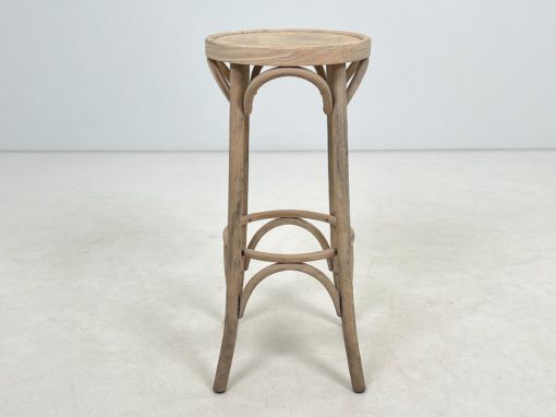 Thonet stiliaus nusmėliuota medinė baro kėdė 36x36x81 cm
