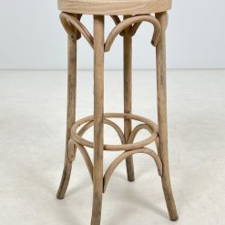 Thonet stiliaus nusmėliuota medinė baro kėdė 36x36x81 cm