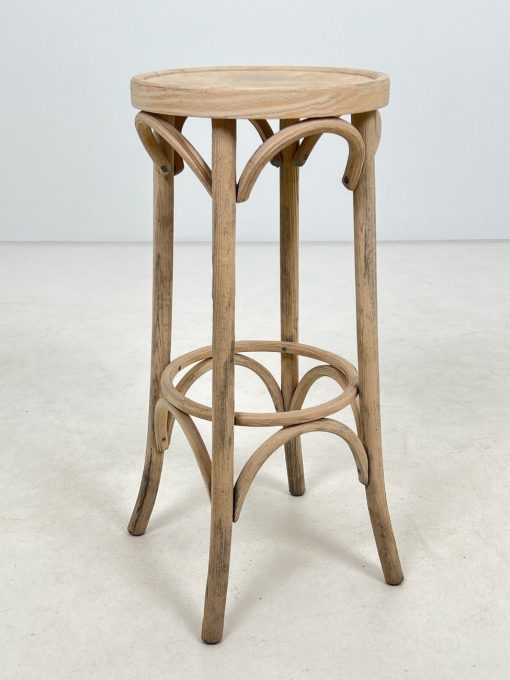 Thonet stiliaus nusmėliuota medinė baro kėdė 36x36x81 cm