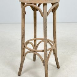 Thonet stiliaus nusmėliuota medinė baro kėdė 36x36x81 cm