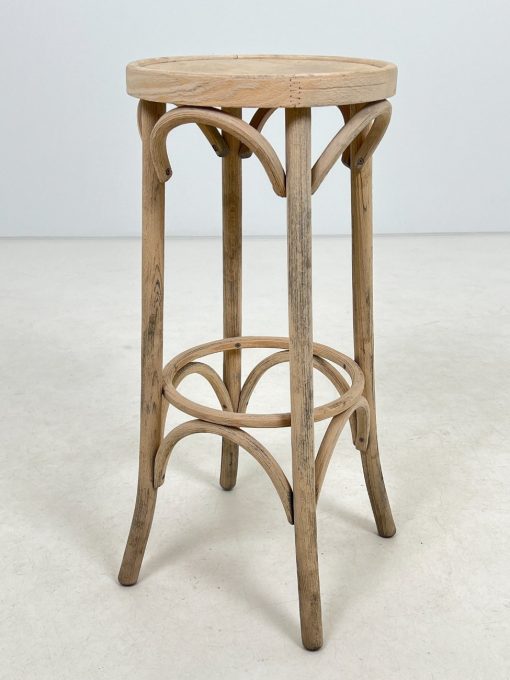 Thonet stiliaus nusmėliuota medinė baro kėdė 36x36x81 cm