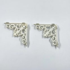Kampinių lentynos laikiklių iš ketaus 2 vnt. komplektas 14x3x14 cm
