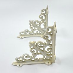 Kampinių lentynos laikiklių iš ketaus 2 vnt. komplektas 14x3x14 cm