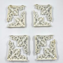 Kampinių lentynos laikiklių iš ketaus 2 vnt. komplektas 14x3x14 cm