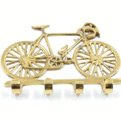 Žalvarinė sieninė kabykla “Dviratis” 3x19x14,5 cm