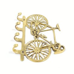 Žalvarinė sieninė kabykla “Dviratis” 3x19x14,5 cm