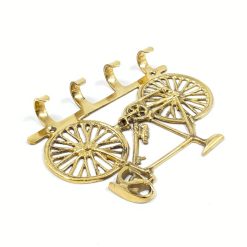 Žalvarinė sieninė kabykla “Dviratis” 3x19x14,5 cm