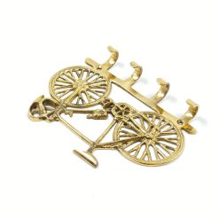 Žalvarinė sieninė kabykla “Dviratis” 3x19x14,5 cm