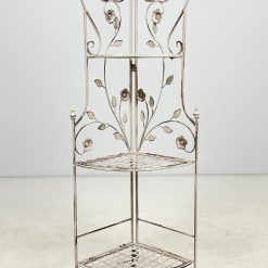 Provanso stiliaus metalinė kampinė sulankstoma lentyna 35x48x119 cm