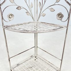 Provanso stiliaus metalinė kampinė sulankstoma lentyna 35x48x119 cm