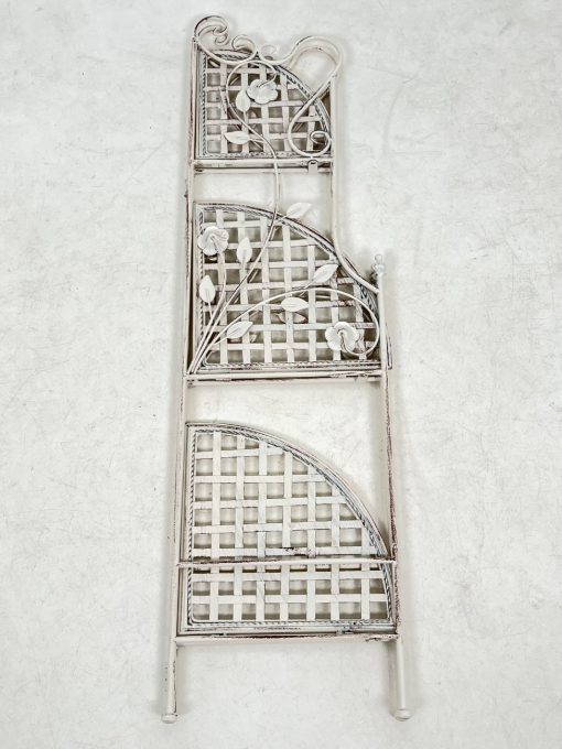 Provanso stiliaus metalinė kampinė sulankstoma lentyna 35x48x119 cm