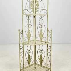 Provanso stiliaus metalinė kampinė sulankstoma lentyna 35x48x125 cm