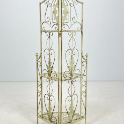 Provanso stiliaus metalinė kampinė sulankstoma lentyna 35x48x125 cm